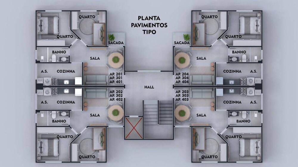 Apartamento à venda com 2 quartos, 50m² - Foto 3