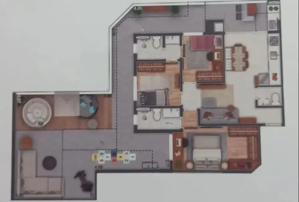 Apartamento, 3 quartos, 143 m² - Foto 2