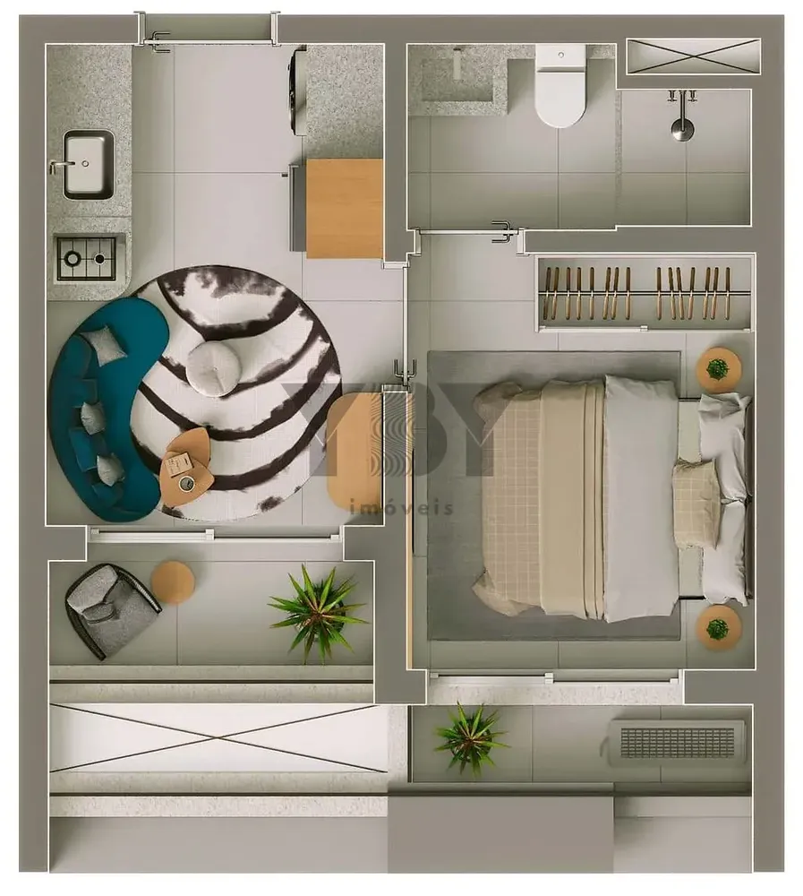 Apartamento, 1 quarto, 30 m² - Foto 6
