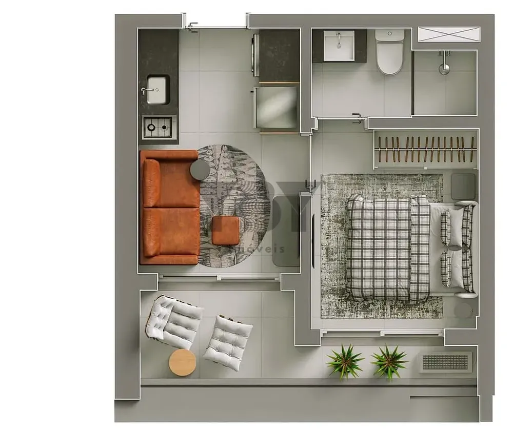 Apartamento, 1 quarto, 30 m² - Foto 7