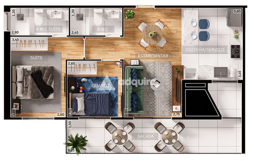 Apartamento, 2 quartos, 169 m² - Foto 2