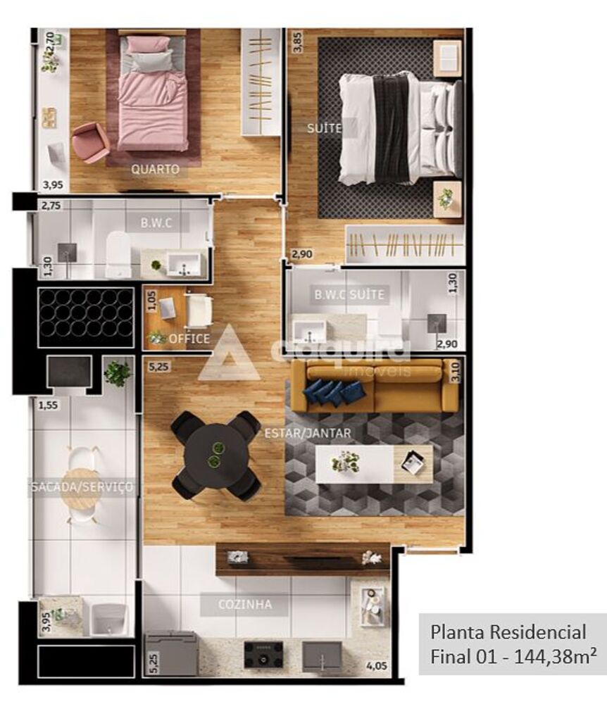 Apartamento, 2 quartos, 169 m² - Foto 3