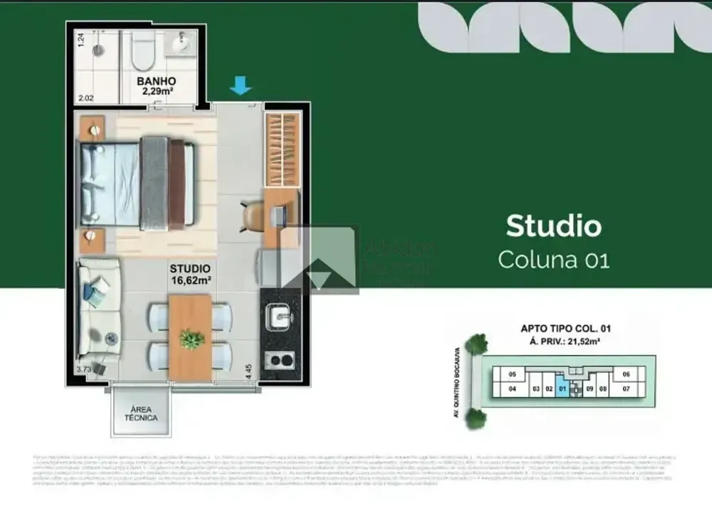 Apartamento, 1 quarto, 38 m² - Foto 2