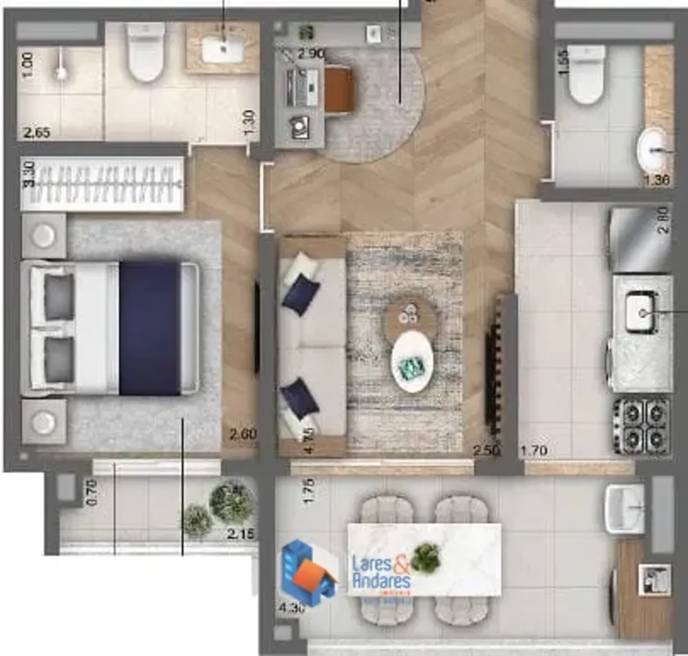 Apartamento, 3 quartos, 89 m² - Foto 3