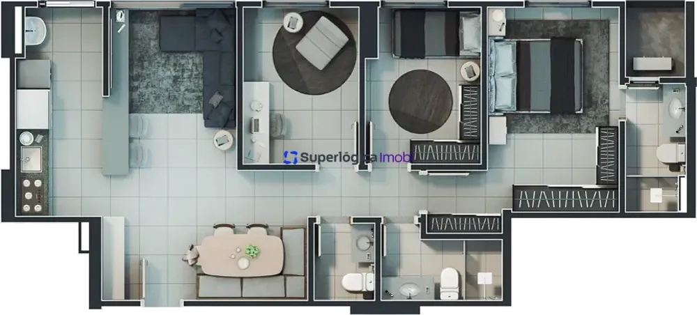 Apartamento, 3 quartos, 81 m² - Foto 2