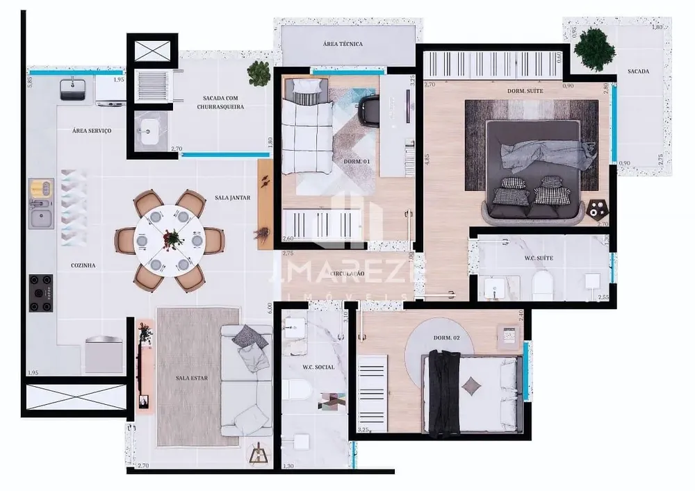 Apartamento, 3 quartos, 86 m² - Foto 4