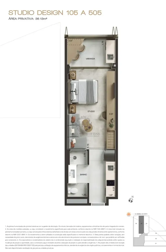 Apartamento, 1 quarto, 36 m² - Foto 15