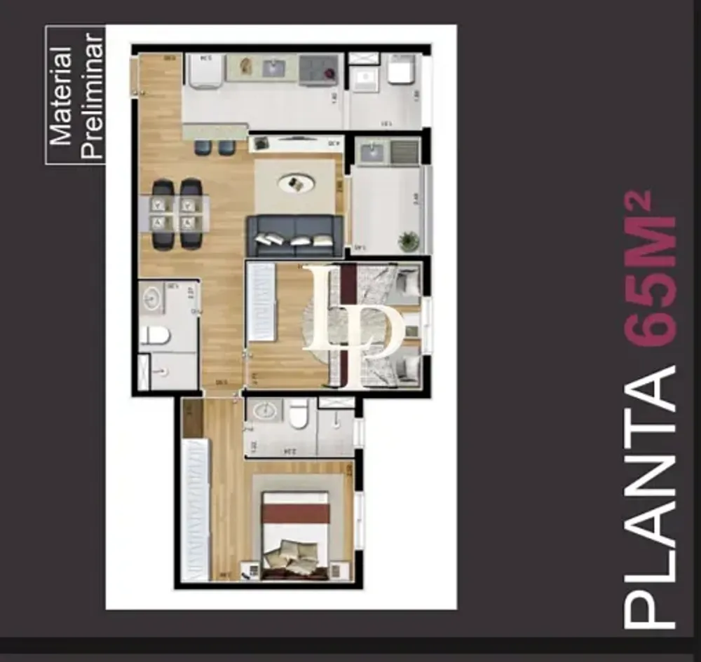 Apartamento, 2 quartos, 65 m² - Foto 5