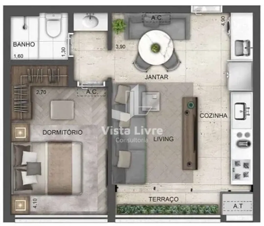 Apartamento, 2 quartos, 62 m² - Foto 4