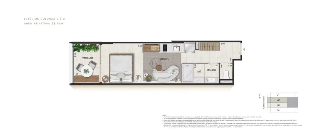 Apartamento, 1 quarto, 38 m² - Foto 4
