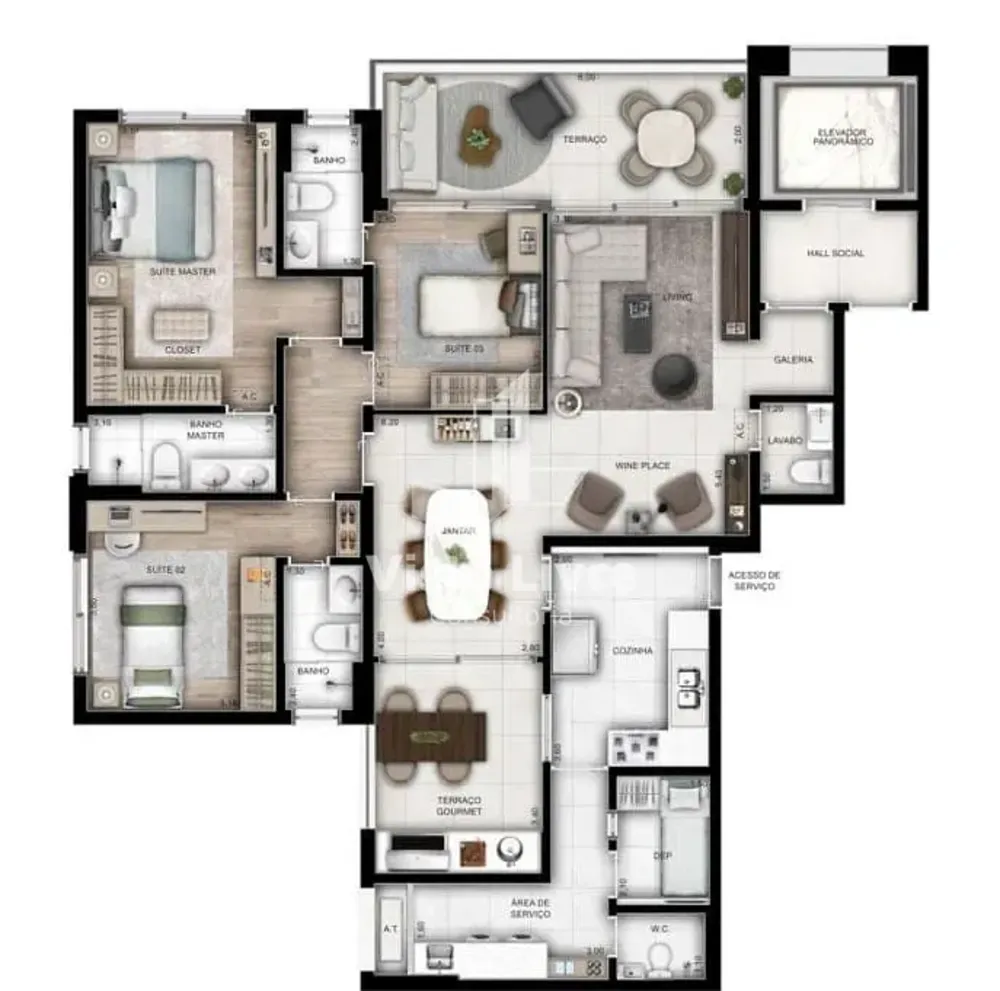Apartamento, 2 quartos, 76 m² - Foto 2