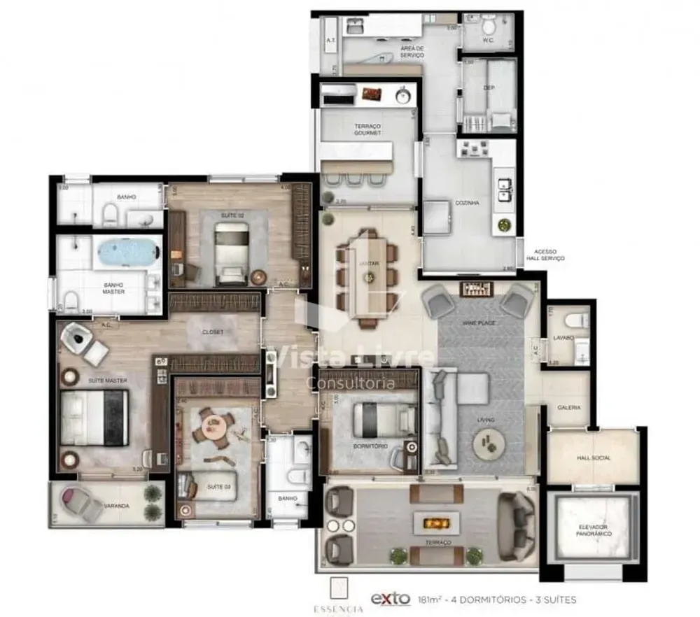Apartamento, 2 quartos, 76 m² - Foto 4