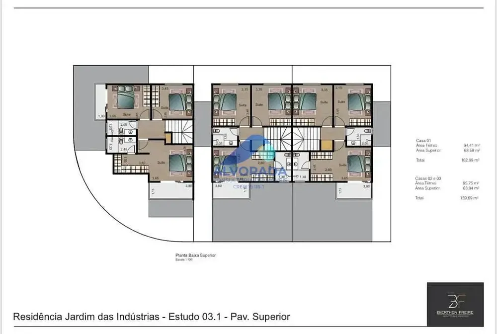 Sobrado, 3 quartos, 159 m² - Foto 2
