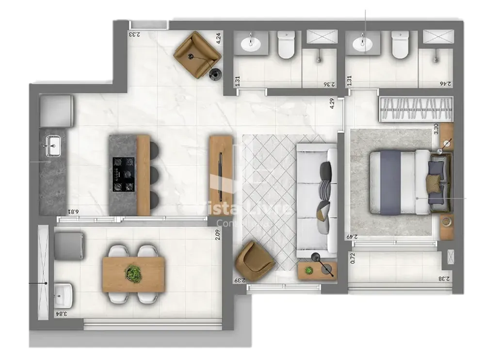 Apartamento, 3 quartos, 82 m² - Foto 8