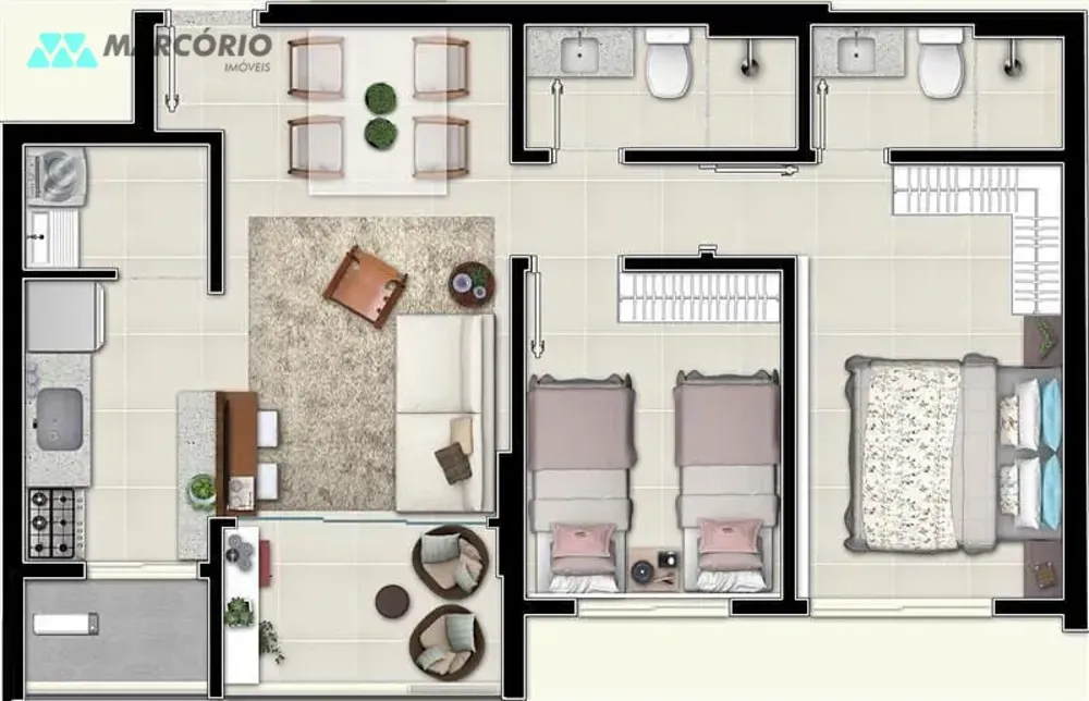 Apartamento, 3 quartos, 76 m² - Foto 4