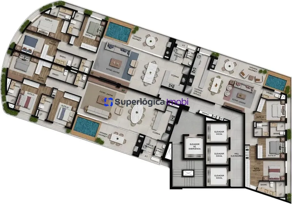 Apartamento, 2 quartos, 74 m² - Foto 8