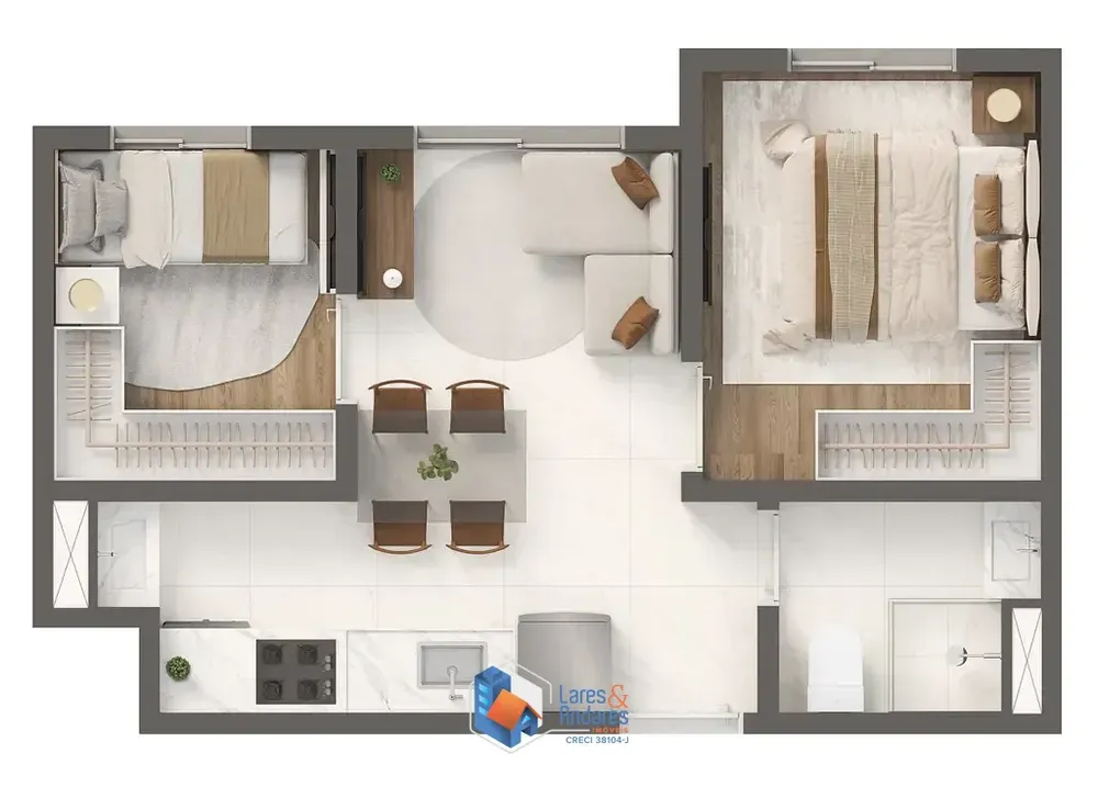 Apartamento, 1 quarto, 24 m² - Foto 3