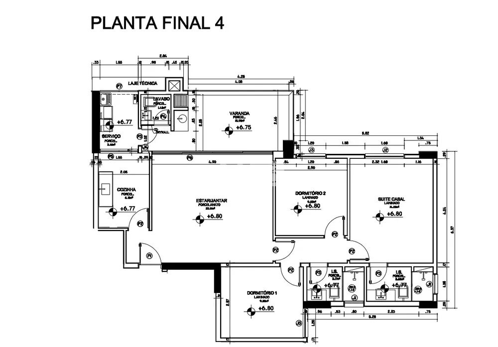 Apartamento, 3 quartos, 102 m² - Foto 1