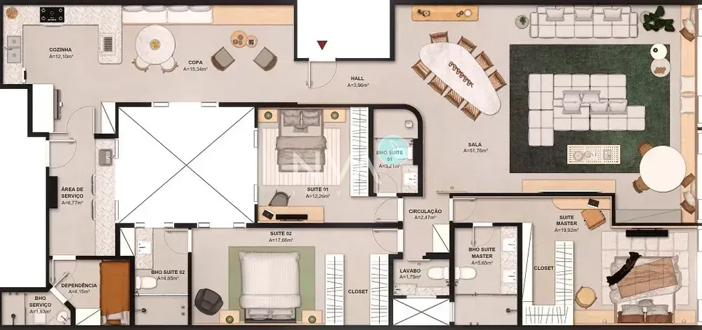 Apartamento, 3 quartos, 180 m² - Foto 35