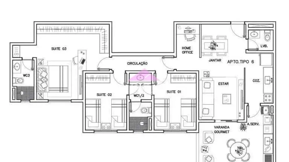 Apartamento, 3 quartos, 102 m² - Foto 7