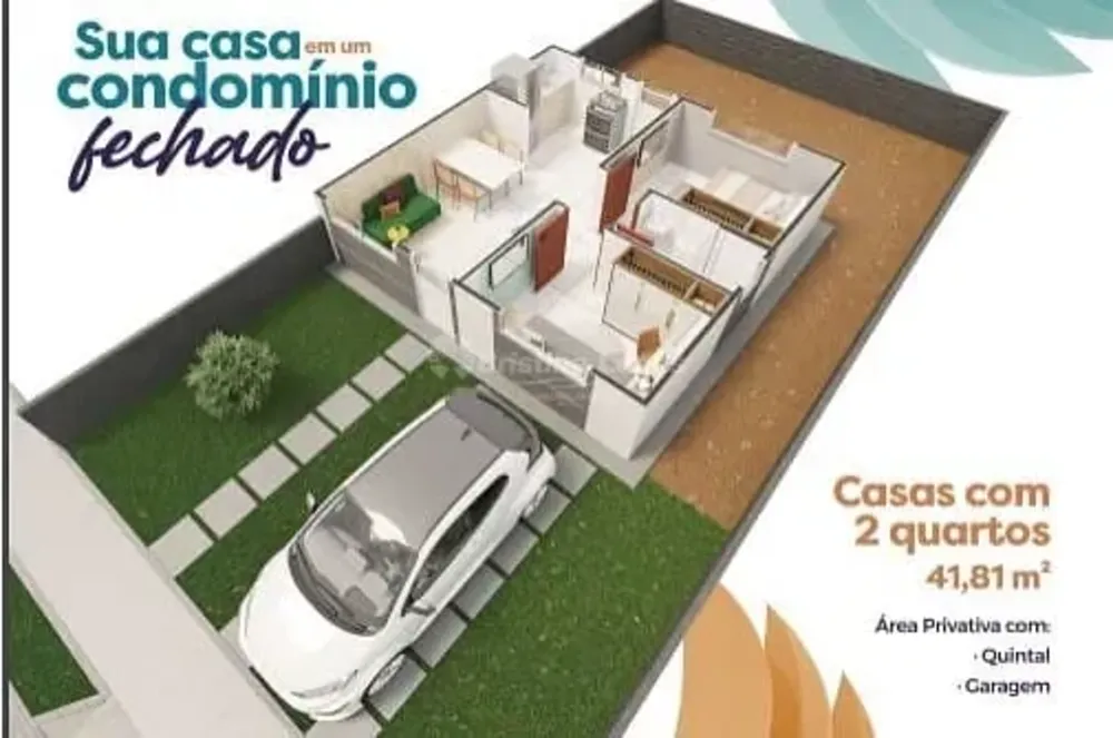 Casa, 2 quartos, 41 m² - Foto 2