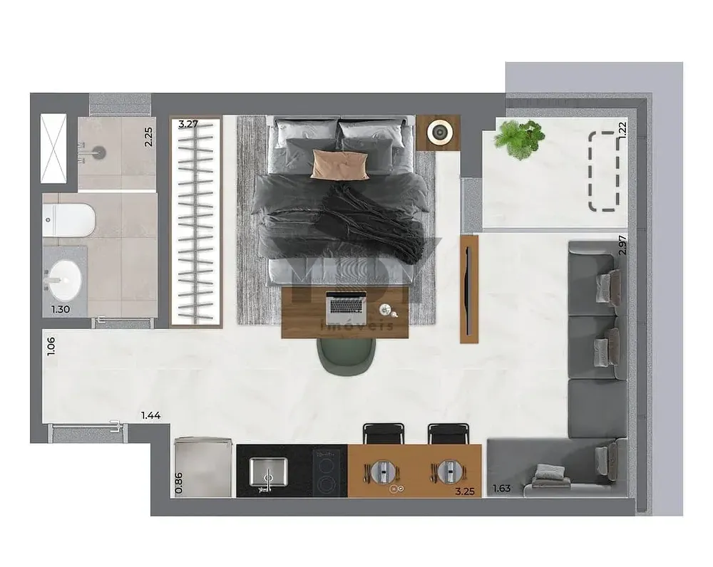 Apartamento, 1 quarto, 38 m² - Foto 7