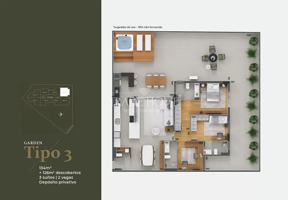 Apartamento, 2 quartos, 169 m² - Foto 1