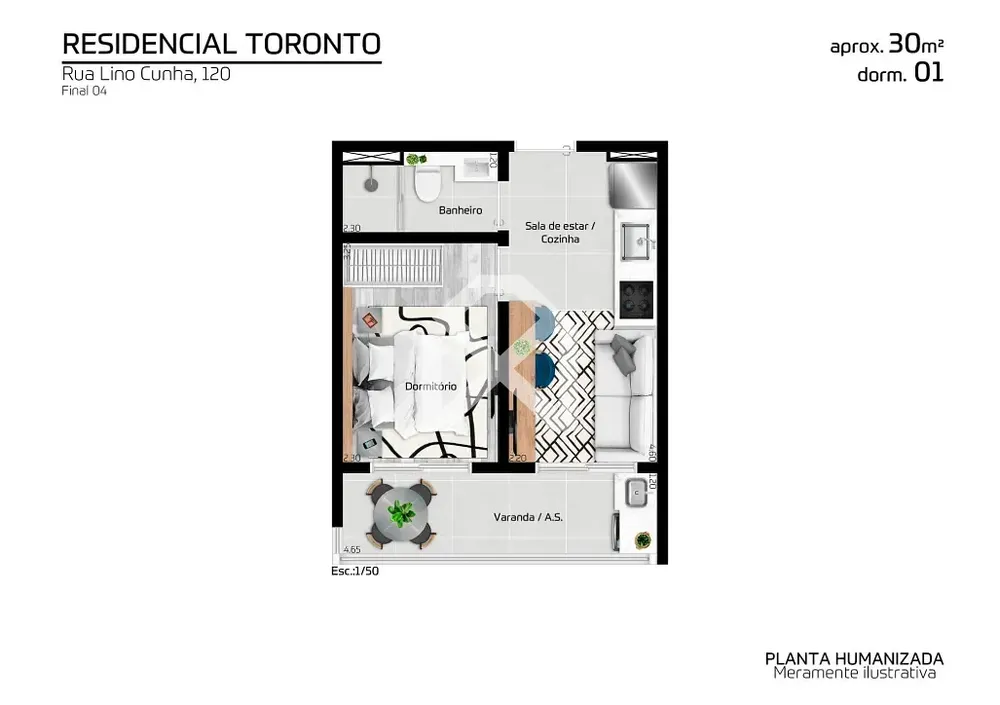Apartamento, 1 quarto, 30 m² - Foto 6