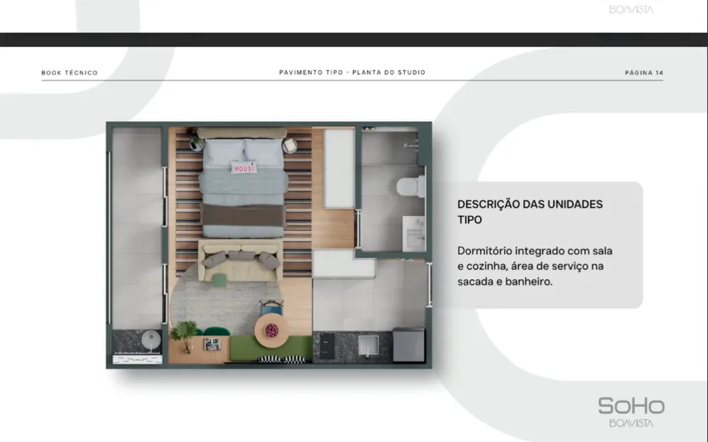 Apartamento, 1 quarto, 35 m² - Foto 1