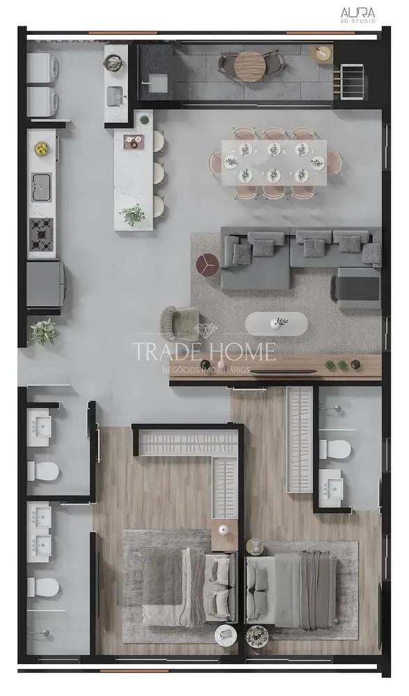 Apartamento, 2 quartos, 137 m² - Foto 6