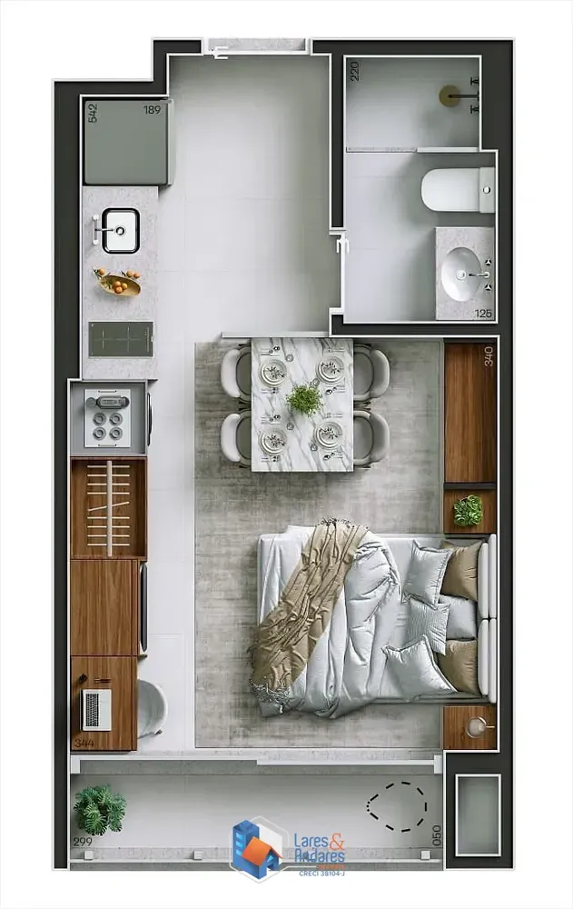 Apartamento, 1 quarto, 44 m² - Foto 4