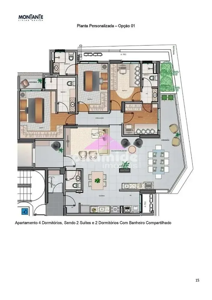 Apartamento, 3 quartos, 147 m² - Foto 1