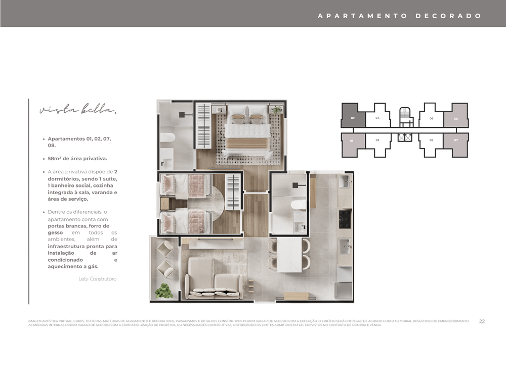 Apartamento à venda com 2 quartos, 58m² - Foto 20
