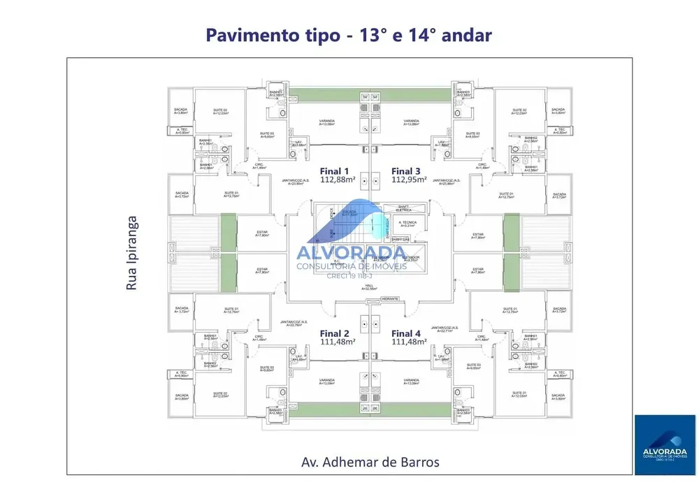Apartamento, 3 quartos, 84 m² - Foto 1