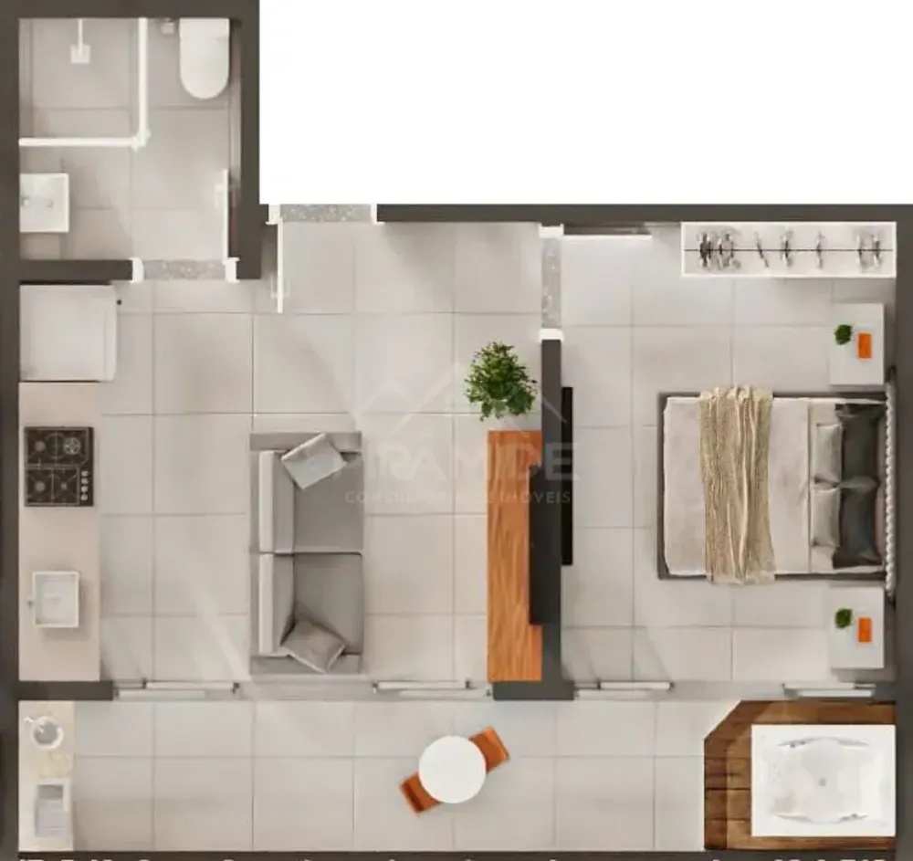 Apartamento, 1 quarto, 35 m² - Foto 4