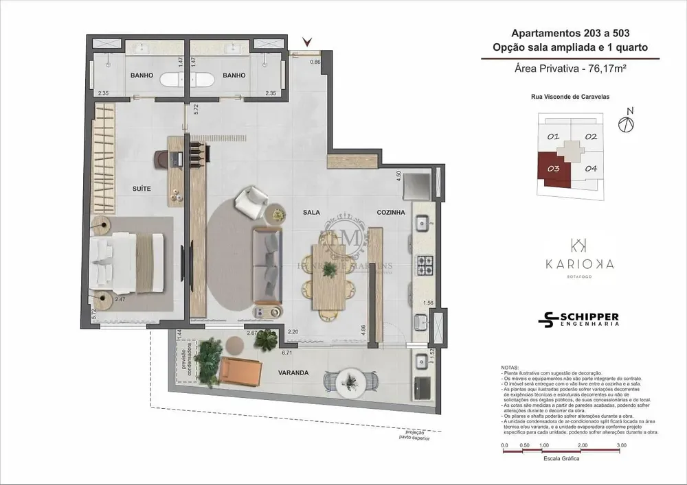 Apartamento, 2 quartos, 76 m² - Foto 49