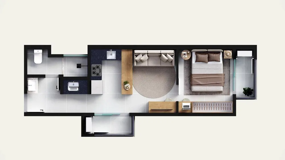 Apartamento, 1 quarto, 32 m² - Foto 7