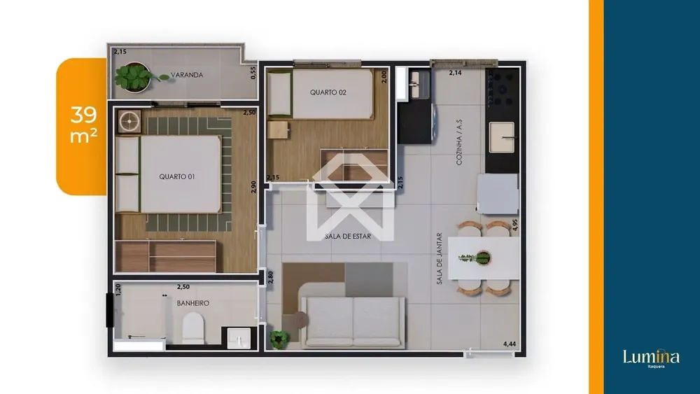 Apartamento, 1 quarto, 29 m² - Foto 4