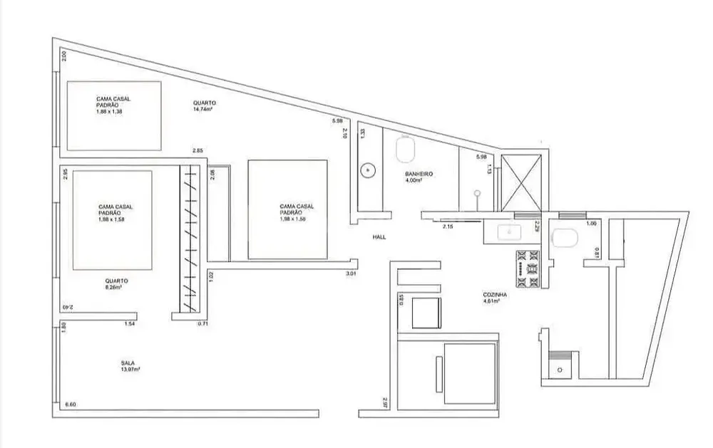 Apartamento, 2 quartos, 70 m² - Foto 14