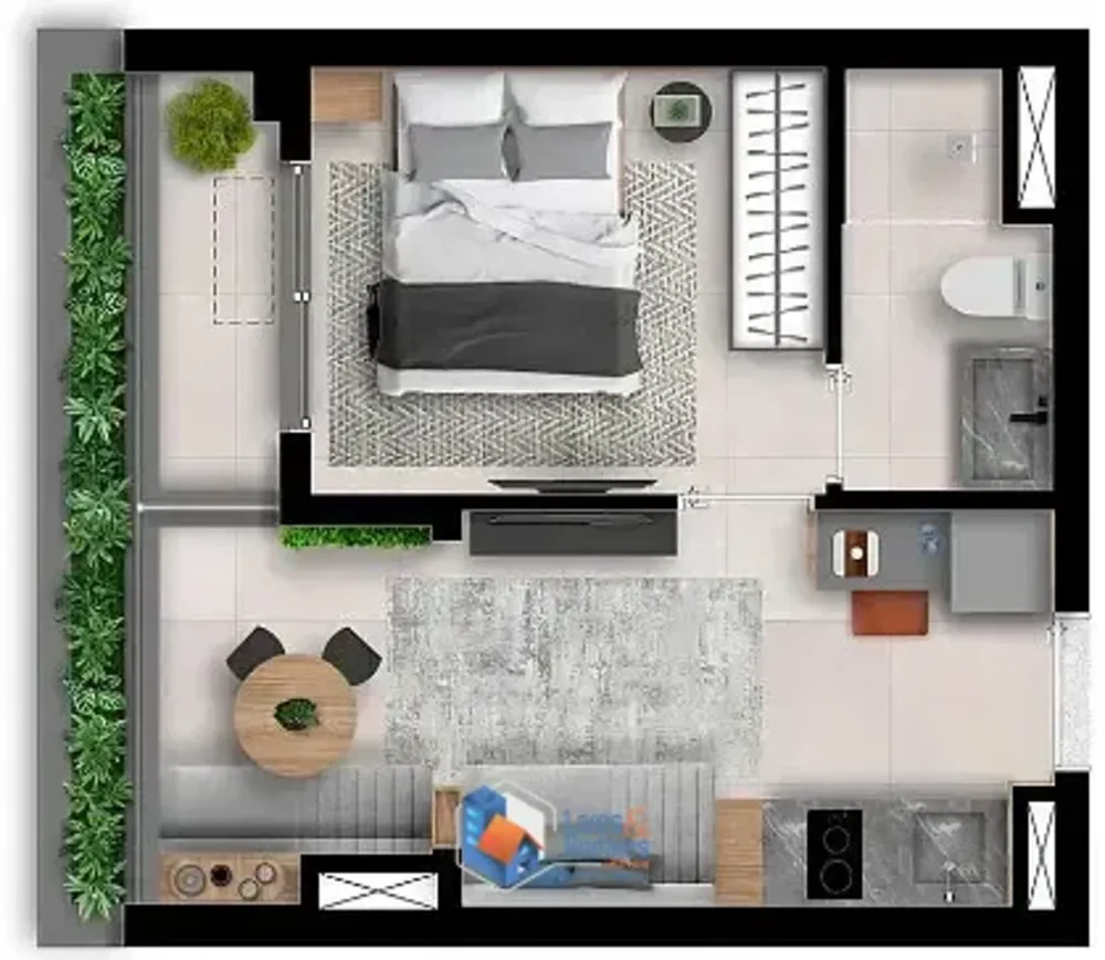 Apartamento, 1 quarto, 40 m² - Foto 4