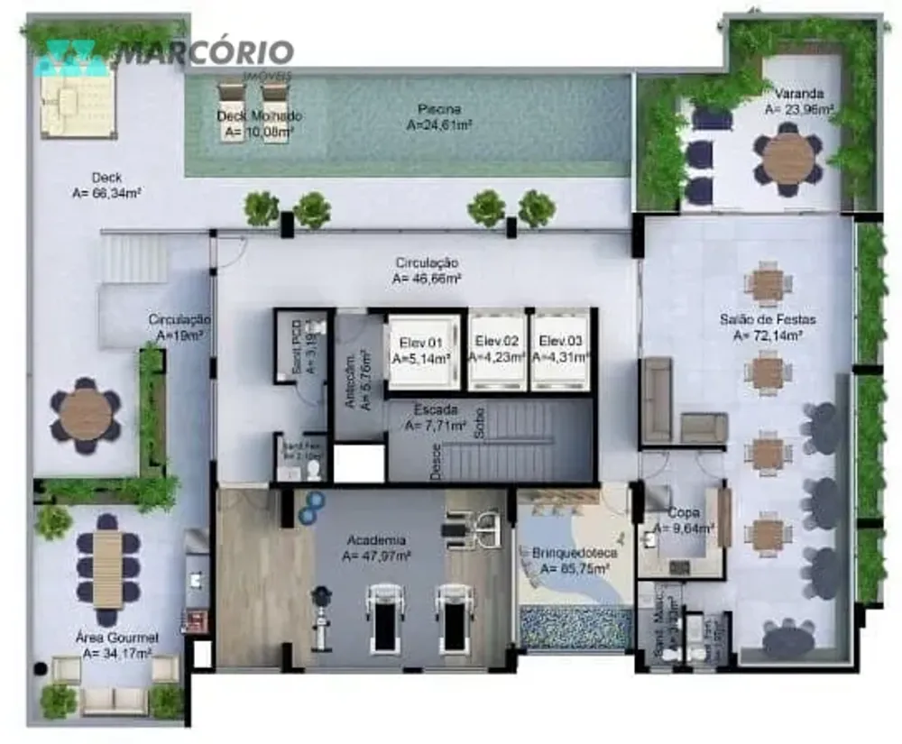 Apartamento, 2 quartos, 60 m² - Foto 2