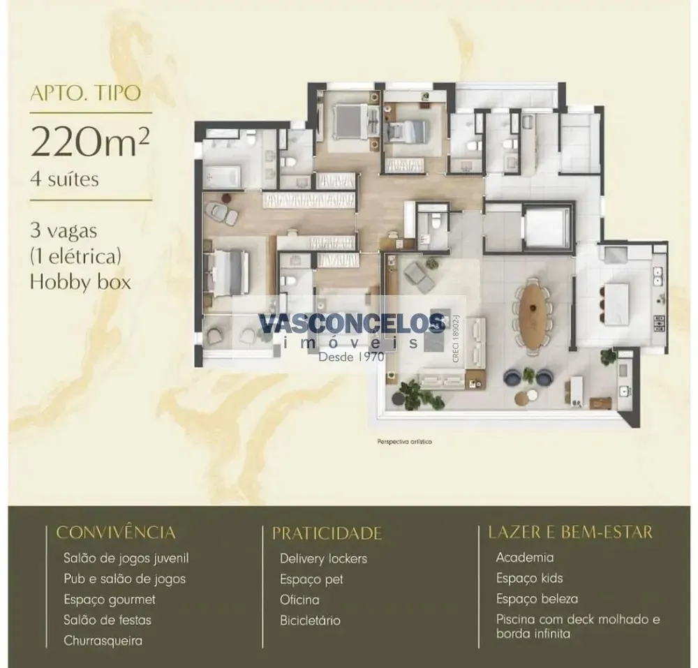 Apartamento, 5 quartos, 220 m² - Foto 2