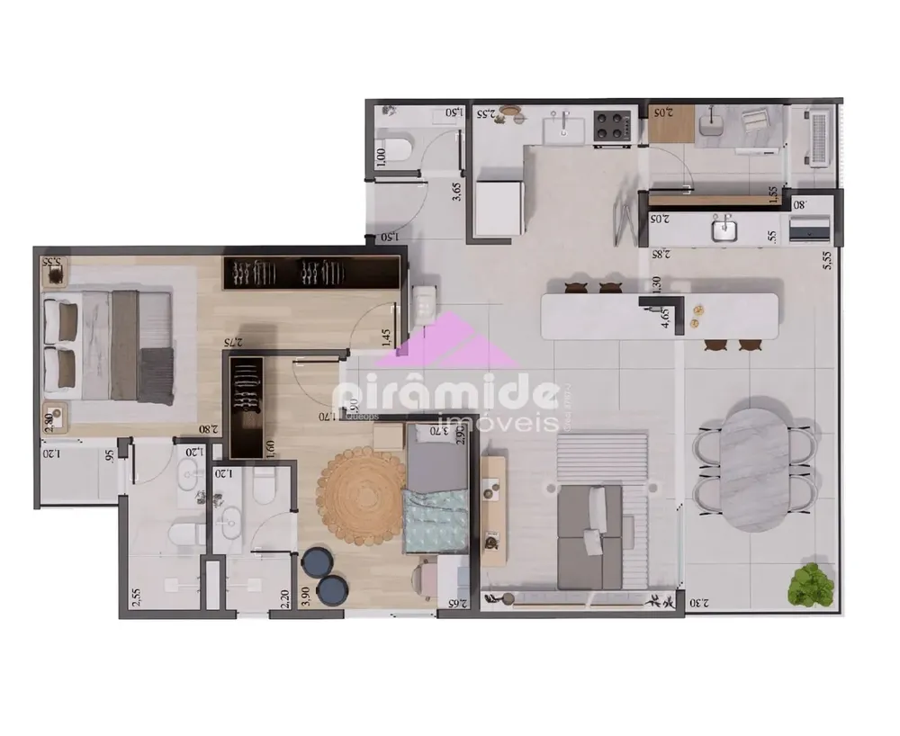 Apartamento, 2 quartos, 85 m² - Foto 1