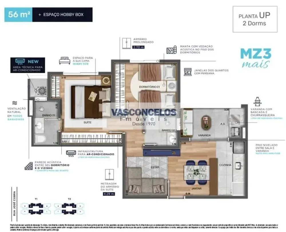 Apartamento, 2 quartos, 56 m² - Foto 6