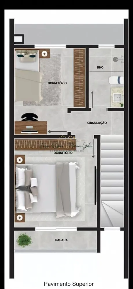 Sobrado, 2 quartos, 65 m² - Foto 2