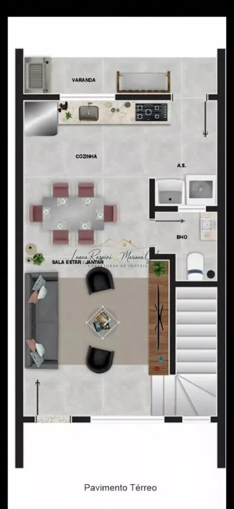 Sobrado, 2 quartos, 65 m² - Foto 3