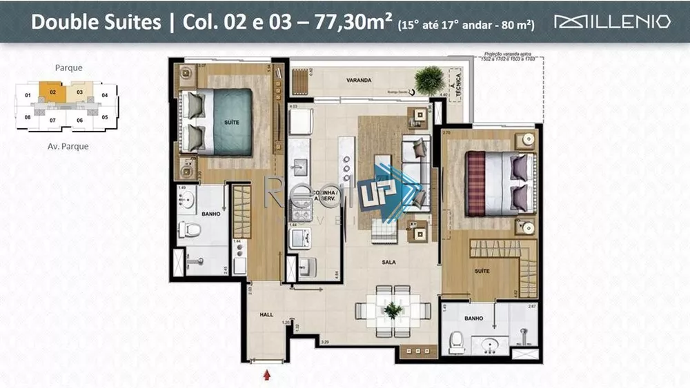 Apartamento à venda com 2 quartos, 77m² - Foto 19