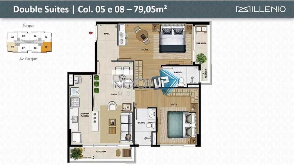 Apartamento à venda com 2 quartos, 77m² - Foto 20