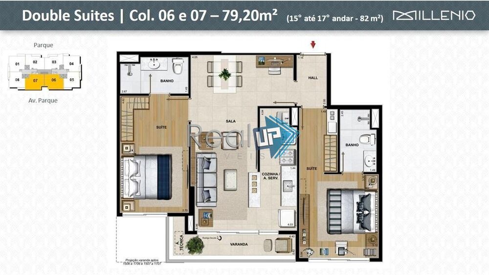 Apartamento, 2 quartos, 79 m² - Foto 1