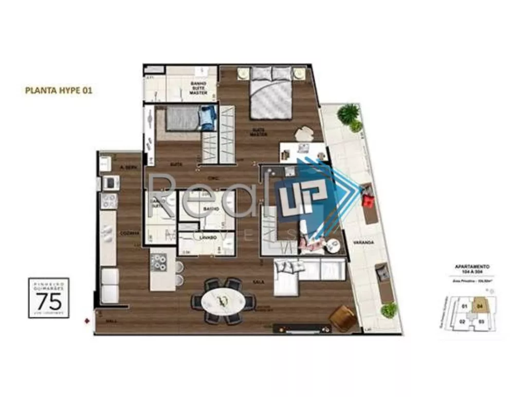 Apartamento, 4 quartos, 124 m² - Foto 20